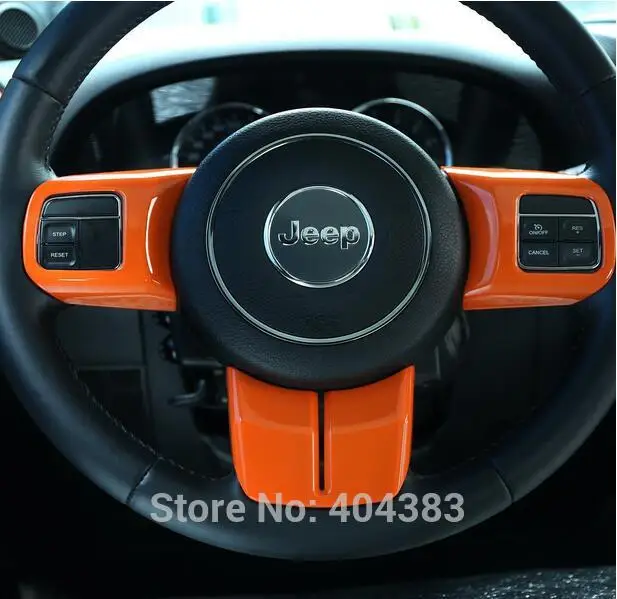 5 цветов slilver накладка на руль для 2011- Jeep Wrangler Jk Sahara Rubicon& Compass& патриот-набор