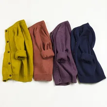 Danmoke/Новинка, свитер для мальчиков и девочек, унисекс, Детский Повседневный вязаный свитер, пальто, свитера с круглым вырезом для мальчиков, зимняя одежда для маленьких девочек