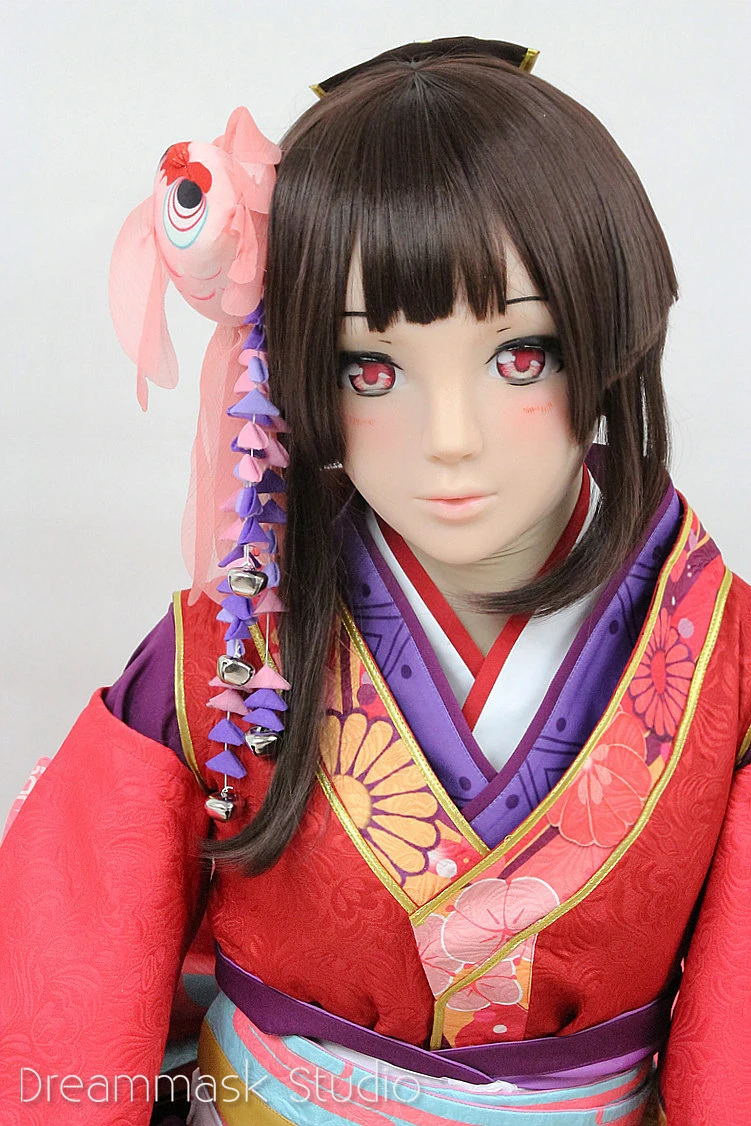 Сюнь) Силиконовая полумаска для кроссдресса милая девушка Женская ...