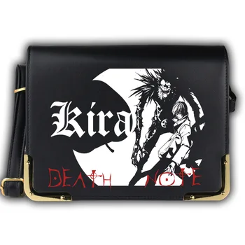 

Anime Death Note Skull Spirited Away PU Tote Handbag Shoulder Bag Cartoon Women Crossbody Messenger Casual Bag Cosplay Gifts
