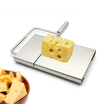 

ZORASUN Professional Cheese Slicer Stainless Steel Butter Cutter Cutting Board With Wire Kitchen Cooking Cheese Tools