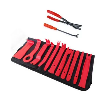 

13Pcs Auto Car Radio Panel Interior Door Clip Panel Pry Tool Trim Dashboard Removal Opening Tool Set DIY Car Pry Repair Tool Kit