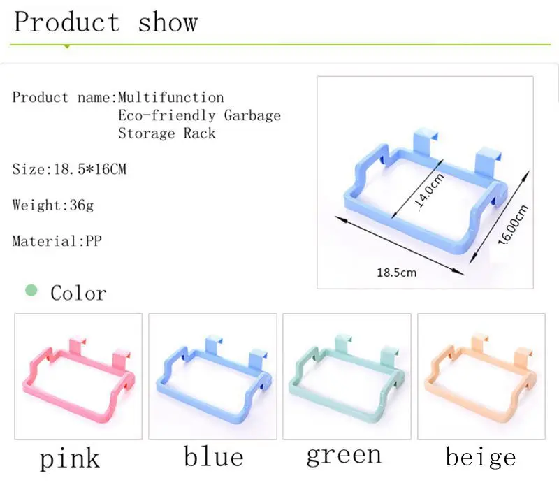 Многофункциональный экологически чистый стеллаж для хранения мусора, держатель, аксессуары для дома, кухни, дверь, сзади, висящий, стиль, крюк для хранения