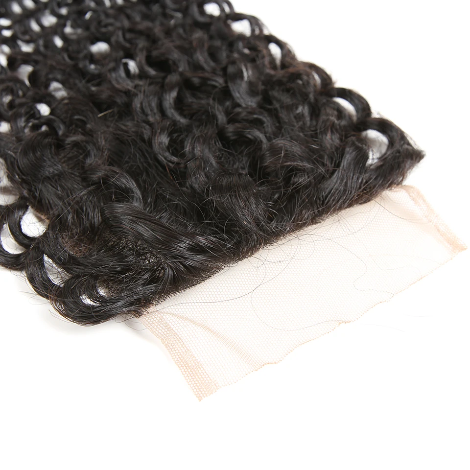 Pacotes com Fecho de 100% Remy Extensões