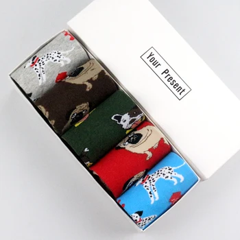 

2020 Crew Cool Socks Hosiery Dog Pet Pug Shiba Inu Beagle Buldog Socks Women Men Unisex Winter Cotton Happy Socks Male