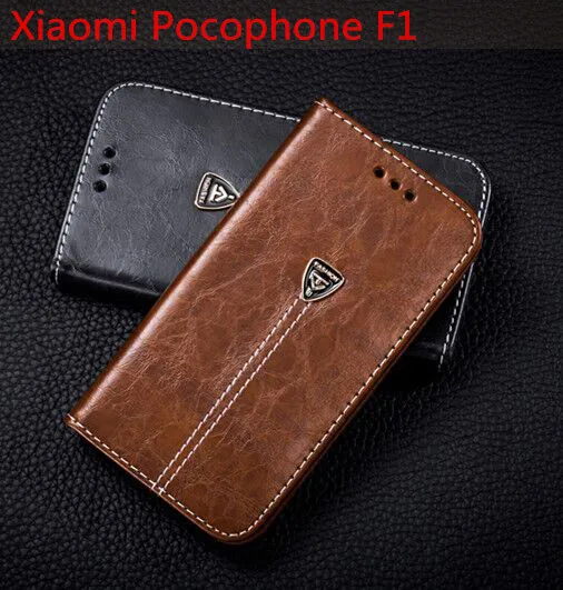 

New For Xiaomi Pocophone F1 Cover Case Leather Flip Wallet Phone Bags Card Stand Silicone For Xiaomi Pocophone F1 Poco F1 Case