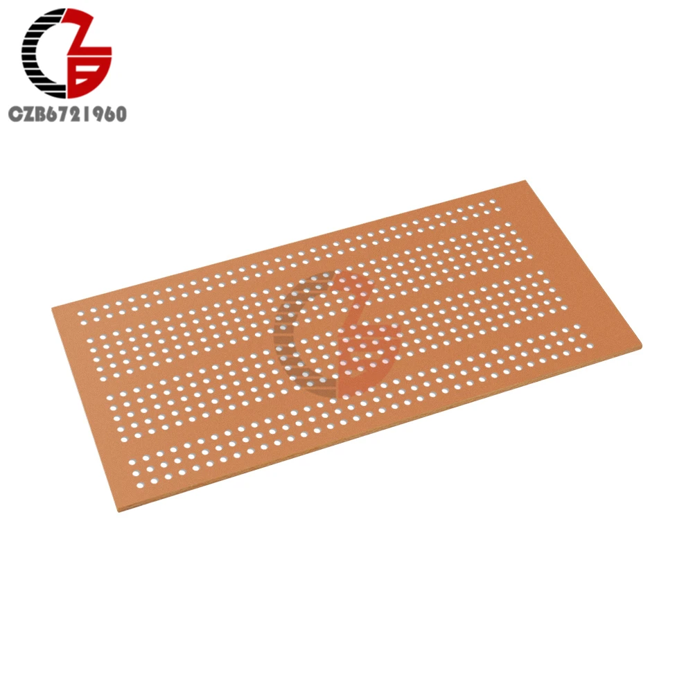 5Pcs 5x10cm Universal Solderless PCB Test Breadboard Single Side Copper Prototype Paper Tinned Plate Bread Board Joint holes DIY