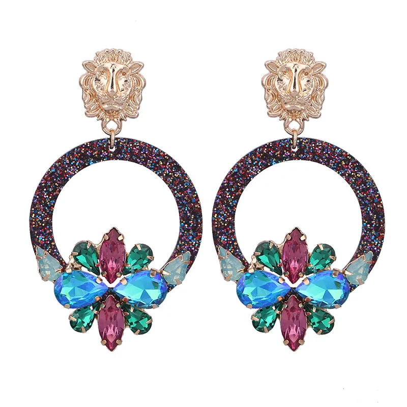 Earrings for woman drop pendients Colorful
