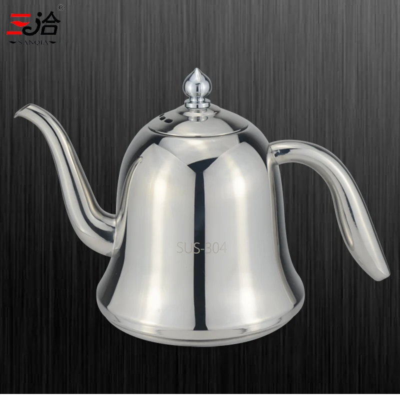 

New Style 304 Stainless Steel Teapot With 304 Stainless Steel Infuser Strainer Heat Coffee Tea Pot Tool Kettle Set for Home