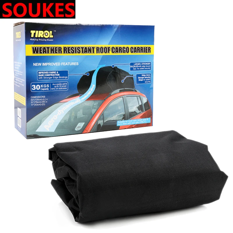 High-capacity Car Roof Rack Storage Bag Cargo For Jeep Renegade Volkswagen VW Passat B6 B8 B7 CC Polo Lada Granta Vesta