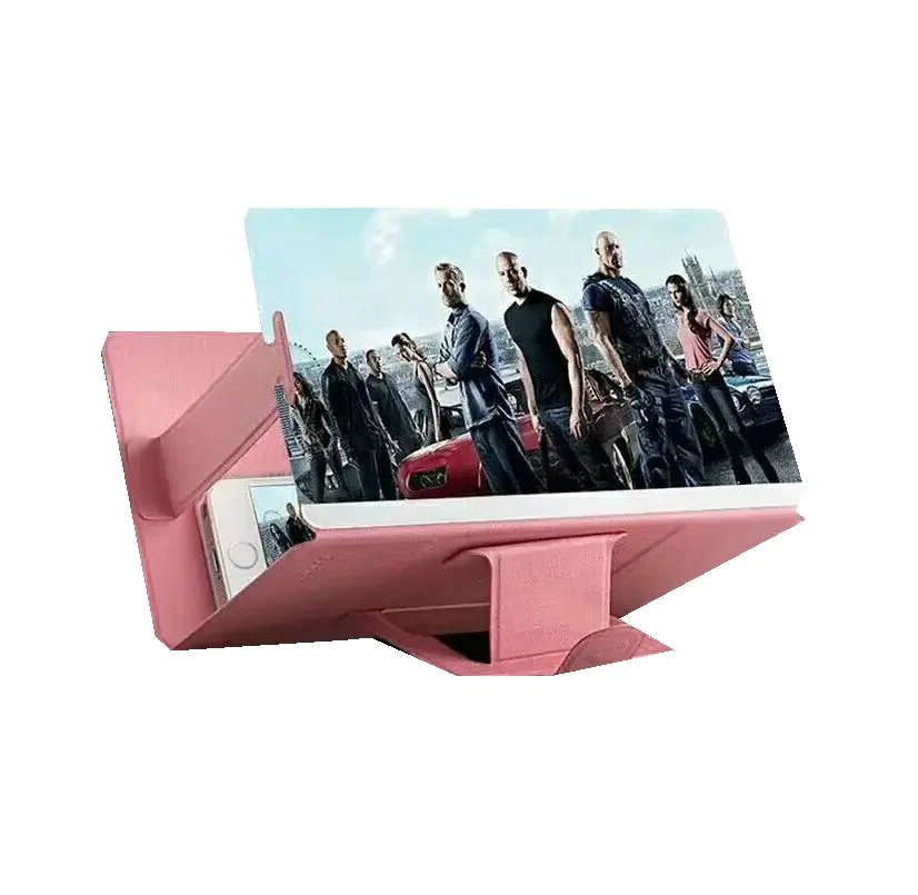 Factory 3D mobile phone video amplifier 8 inch HD eye protection treasure creative new lazy bracket magnifying glass video eye