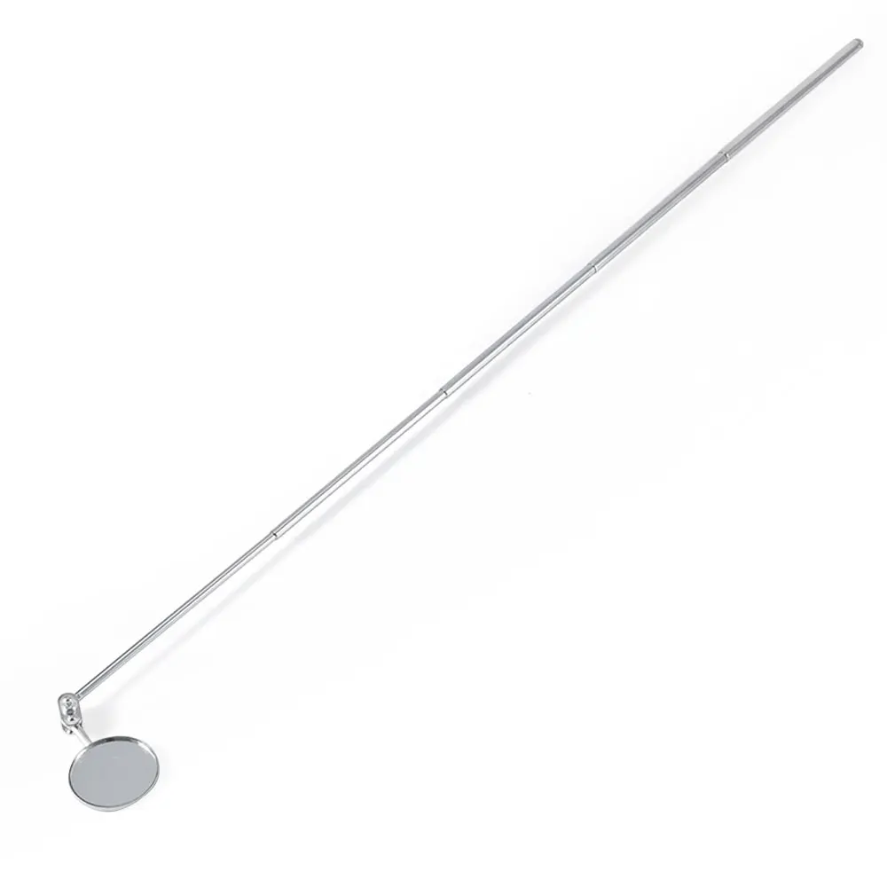 Traffic Mirror Telescopic Inspection Mirror Telescoping Handle 360 Swivel for Extra Viewing Universal Tool