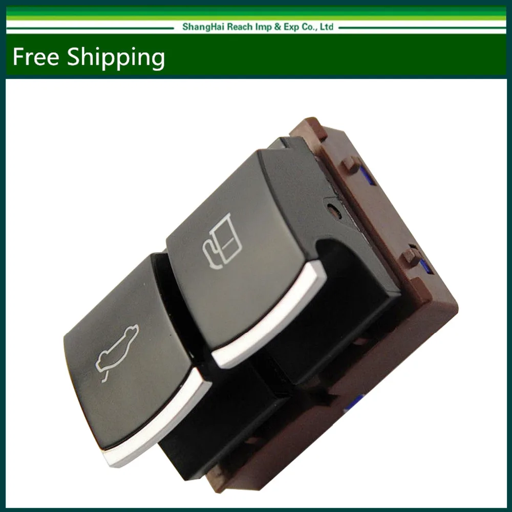 New Chrome Fuel Tank Door + Trunk Release Button Switch For VW Passat