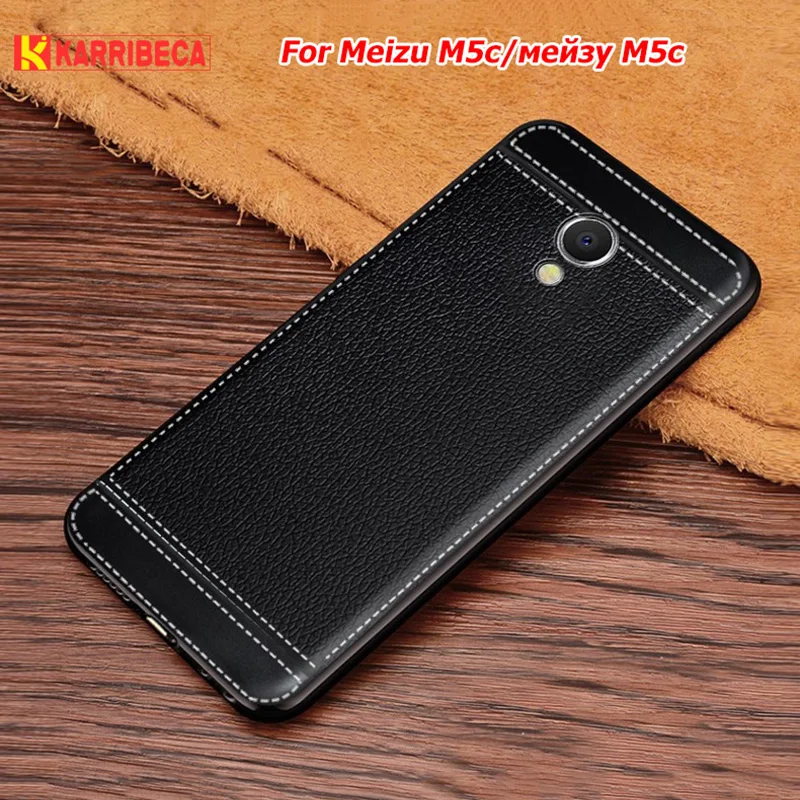 

Litchi pattern cortex silicone case for Meizu M5C hoesje lychee leather matte soft tpu cover for Meizu M5c etui kryt tok husa