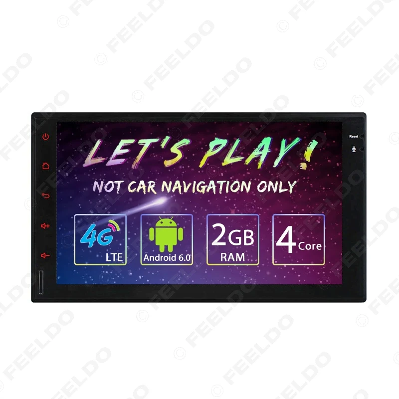 Best LEEWA 7inch Universal Android 6.0 (64bit) Quad Core Car Media Player With GPS Navi Radio For Nissan/Hyundai 2DIN ISO #CA2421-F4 21