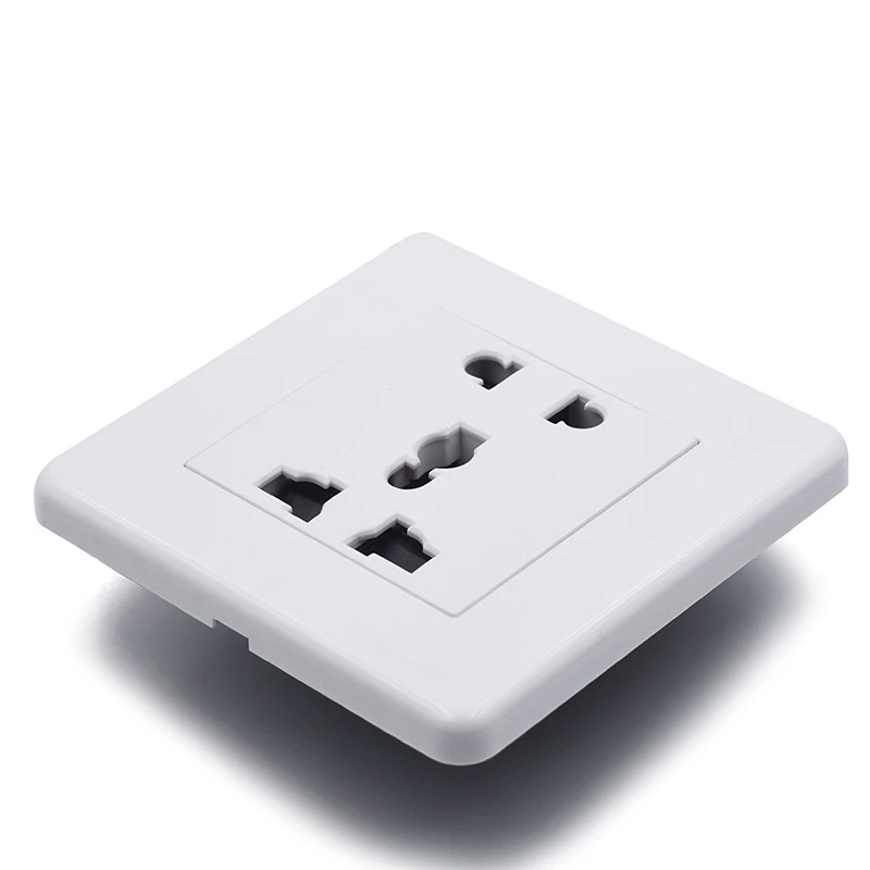 Worldwide Using 5 pins Electrical Plug Wall Panel 13A 250V Power Charging Faceplate