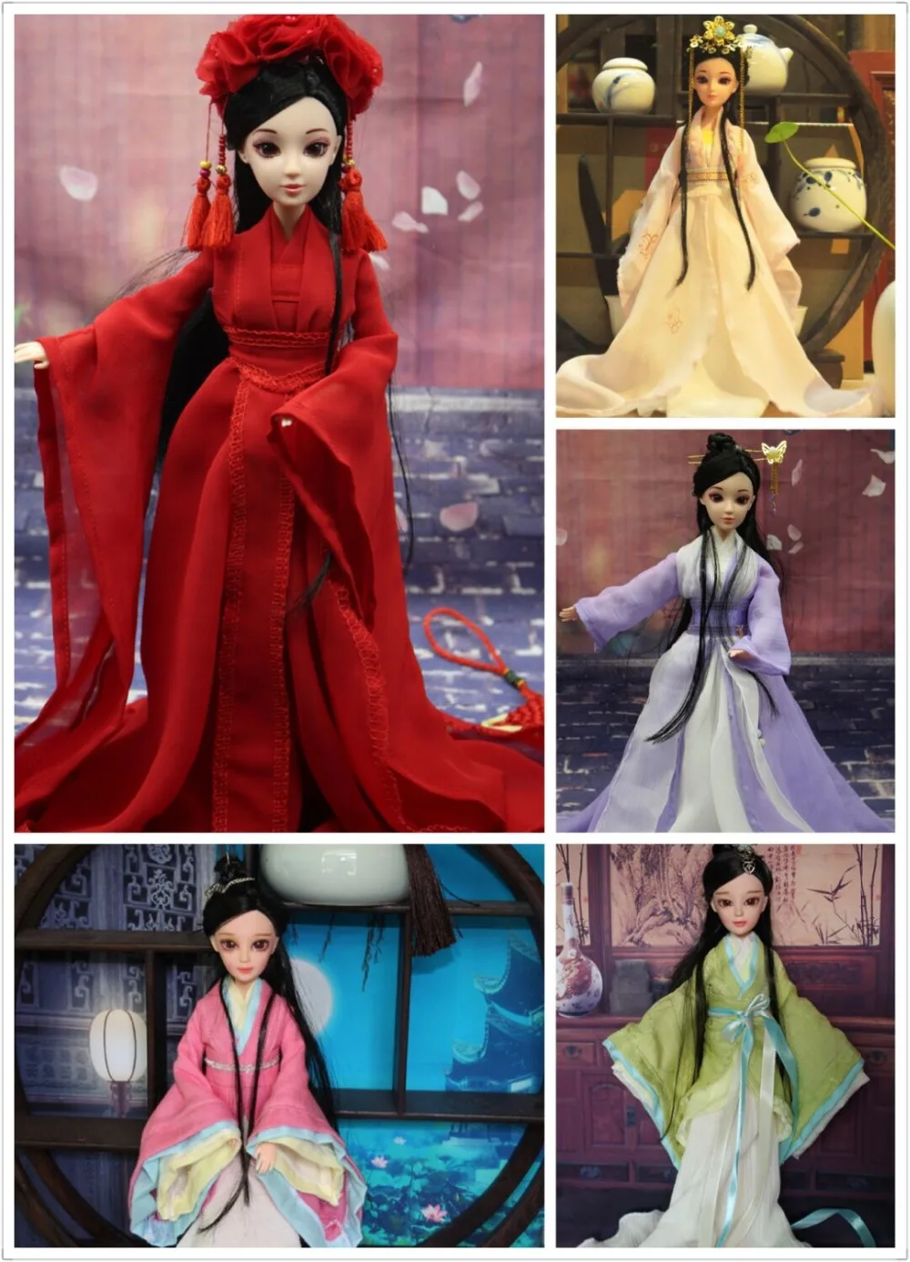 Ancient China Doll Costume Doll,diy Doll ,make Up 3d Glass Eyes 30cm - Dolls  - AliExpress