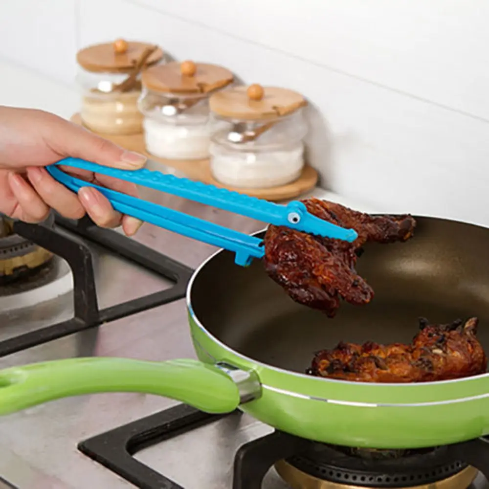 Cozinhar-Bacon-Bife-Salada-Tongs-Da-Cozinha-Comida-CHURRASCO-P-o-Clipe-de-Pl-stico-Bra (3)