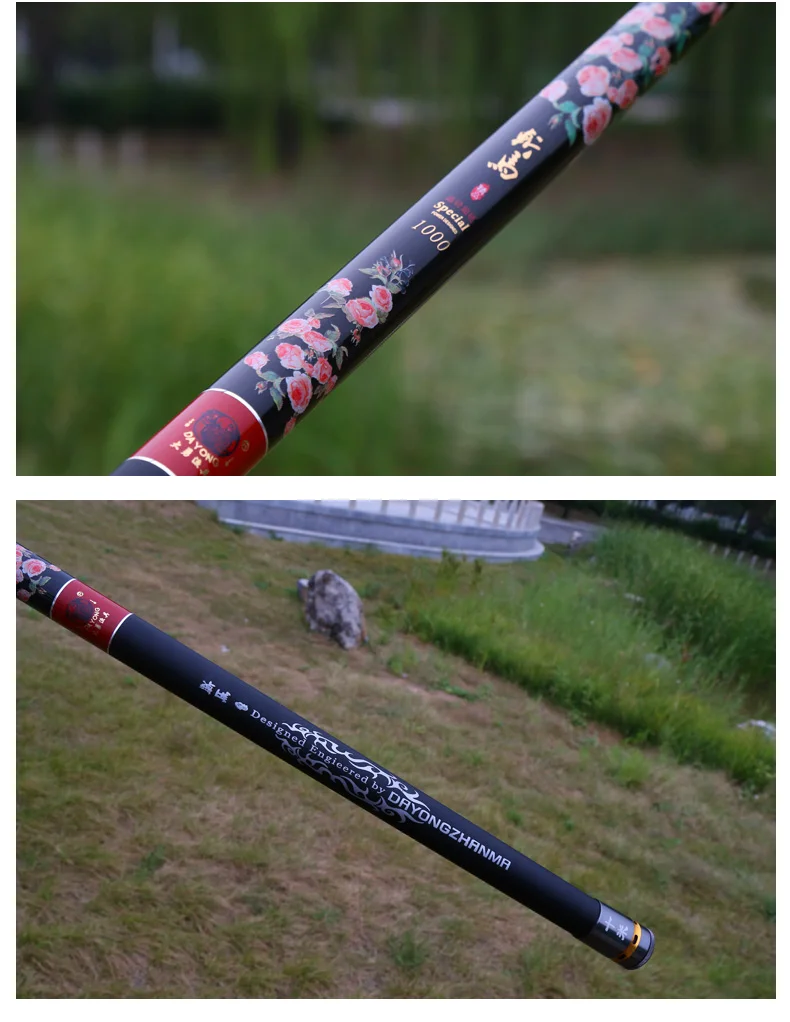 Vara de Pesca Difícil de Ultra Poder Carbono Pólo Mão Taiwan Super Longo Luz Canne Olta Telescópica Portátil Necessidade 40 t 20 High Quality Esporte e Lazer