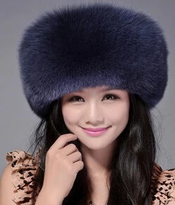 Высокое качество, распродажа, Европейский монгольский Стиль принцессы, модная Натуральная кожа, натуральный мех серебристой лисы, шапки и шапки - Цвет: b