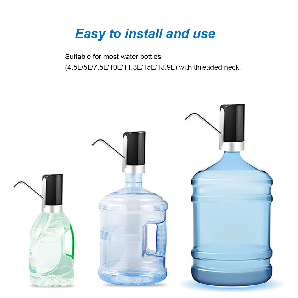 Автоматический Электрический водяной насос, бутылка для питья, USB Перезаряжаемый водяной насос, Диспенсер, галлон, бутылка для питья, автоматический переключатель, насос