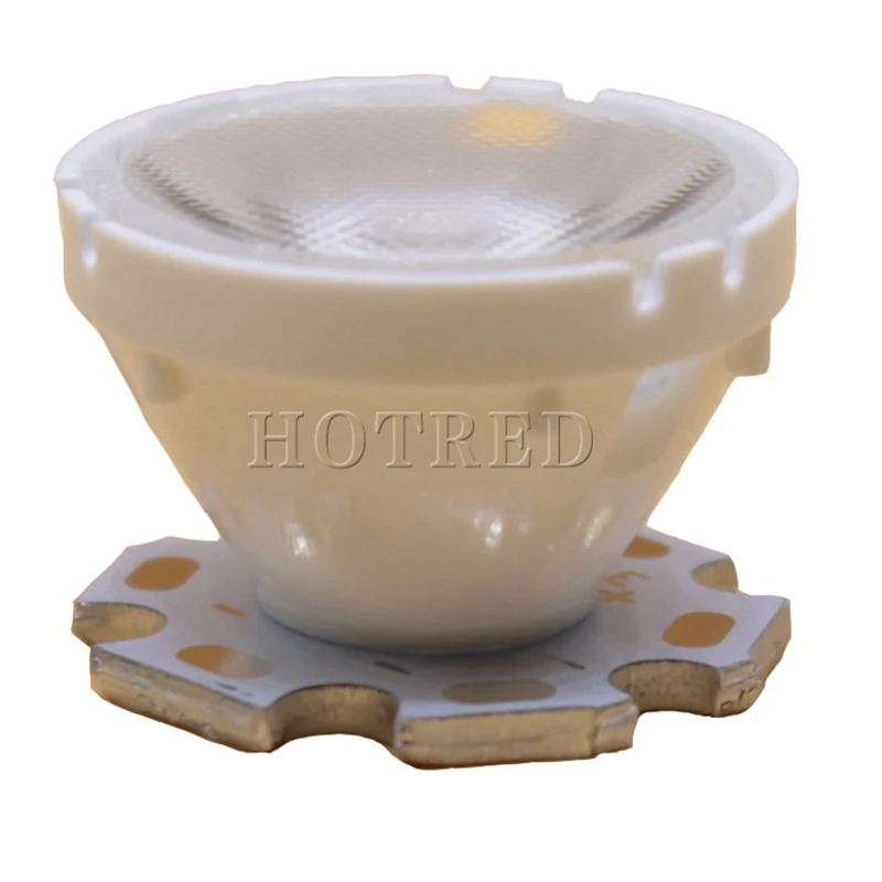 10-100pcs LED 렌즈 5050 XML XML2 XHP50 다이오드 LED 칩 광학 렌즈 21mm 32mm 흰색 홀더 10/25/45/60도 반사경 콜리메이터
