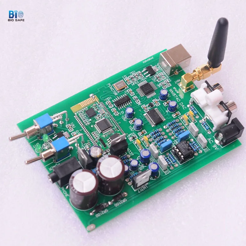

Biosafe HIFI Bluetooth WM8740 PCM2706 USB Decode Board Android OTG Support Headset Headphone Amplifier Decorder Board