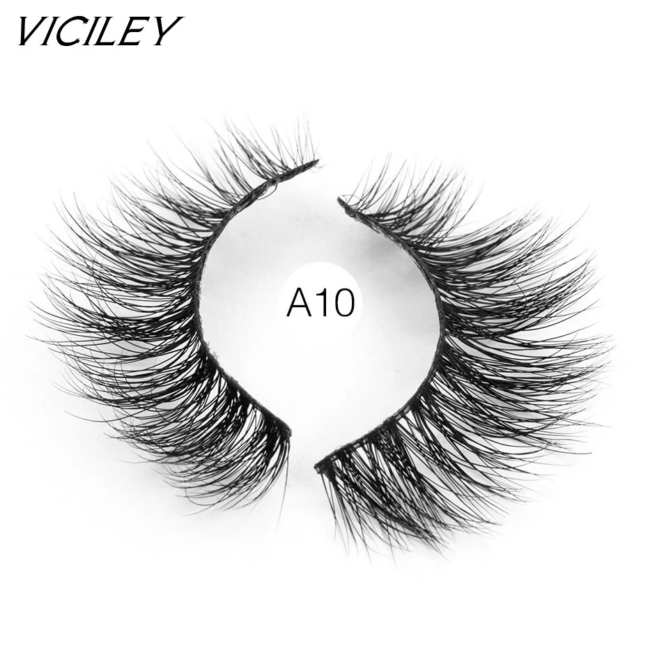 

VICILEY 19 style 3D Volume Mink Lashes Extension Crisscross False Eyelashes Fake Eyelashes for Makeup A10