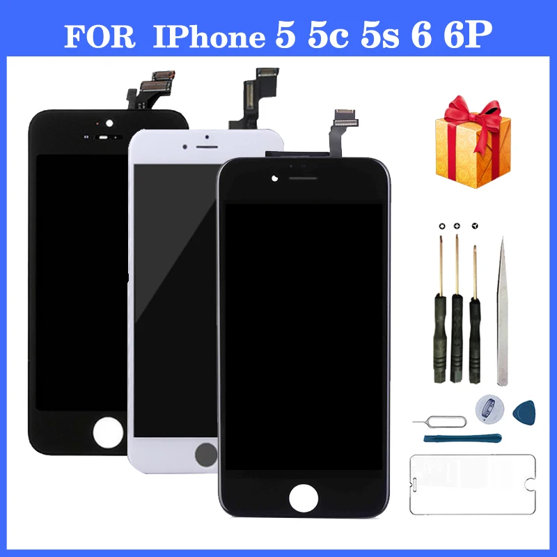 

LCD Display For iPhone 5 5c 5s 6 6P LCD Screen Digitizer For iPhone 5s LCD Touch Screen LCD Display Assembly