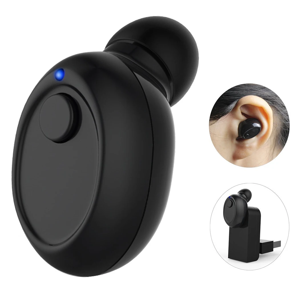 GS-Mini Bluetooth V4.1 Earphone Mini in-ear Wireless Stereo Invisible Car Headset Noise Reduction with HD Mic For Phone | Электроника