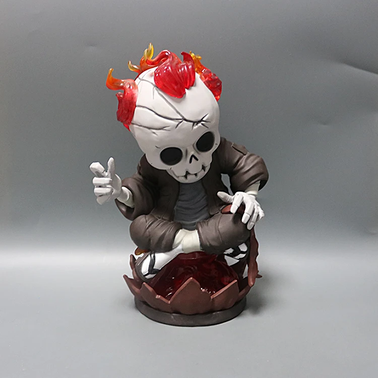

Exclusive Original Garage Kit 24cm Reincarnation Skeleton Burning Man Action Figure Collectible Model Loose Toy
