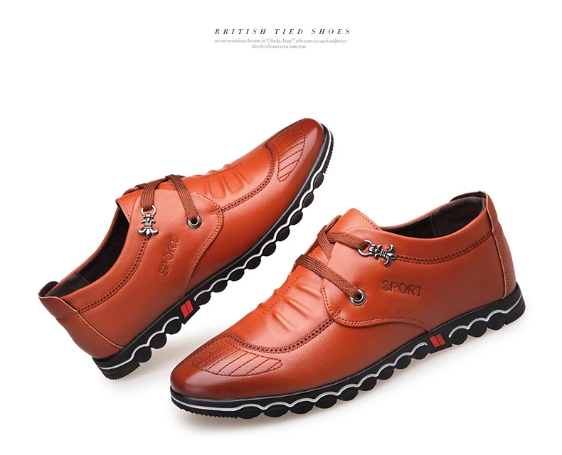 BIMUDUIYU/Коллекция года; сезон весна; модная новинка; мягкая удобная мужская повседневная обувь из волокнистой кожи; обувь для вождения на плоской подошве со шнурками