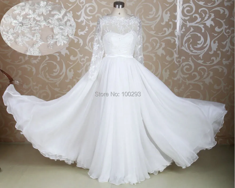sample of long gown