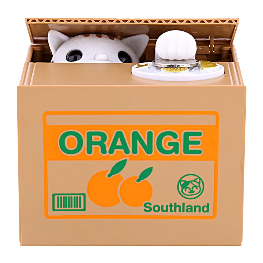 Cat money bank panda Thief Money boxes toy Cat Money Bank gift kids money Save boxes Automatic Stole Coin Cat Bank Box