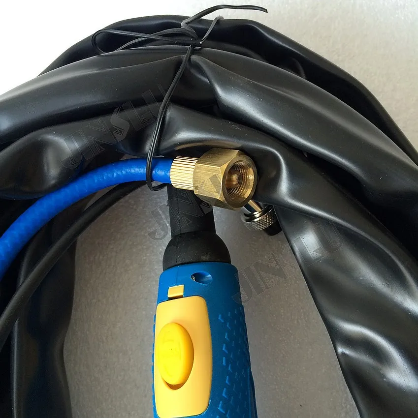 Tig Сварочная горелка WP-26 WP26 с воздушным охлаждением аргонно-дуговая горелка синей ручкой 8 м Мощность и газовый шланг разделены