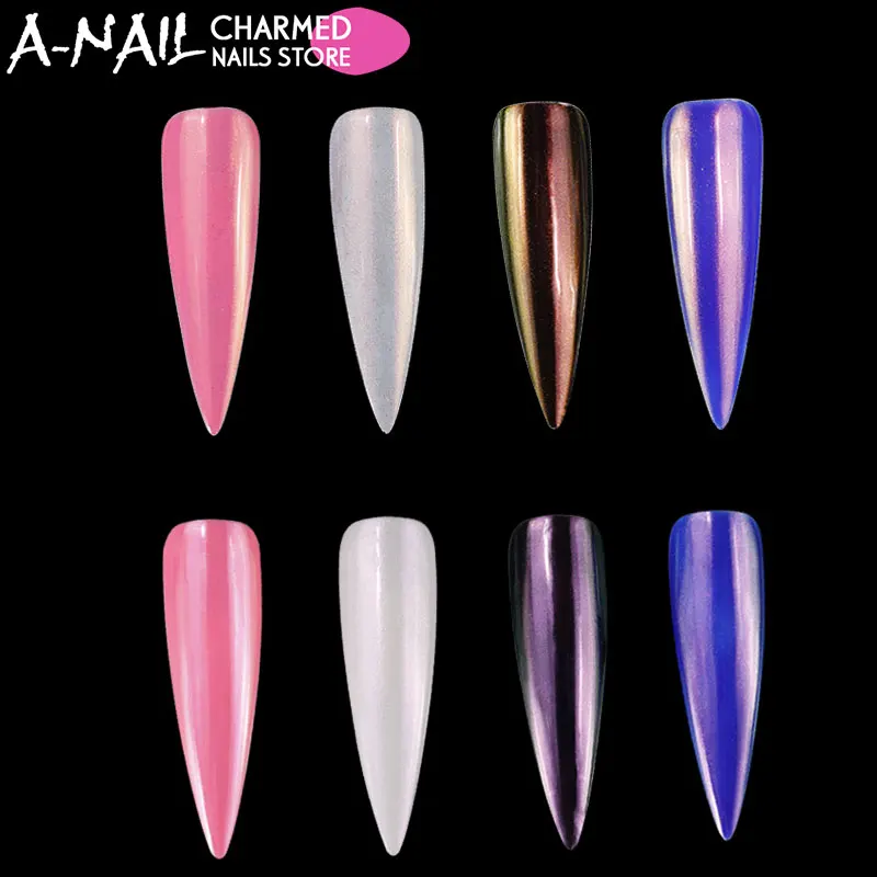 

0.5 g/jar neon aurora pigement Unicorn Nail Powder Mermaid Nail Art Chrome Pigment Manicure Decorations Tip Glitters for Nails