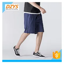 DZYS-JF Летние повседневные льняные мужские сплошной цвет с тонкие прилив простые пляжные шорты