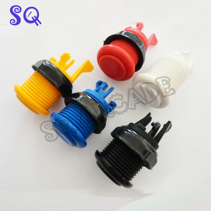 

28mm Mounting Hole short version American Push Button 6 Colour Available-Game Machine Accessory/Arcade game