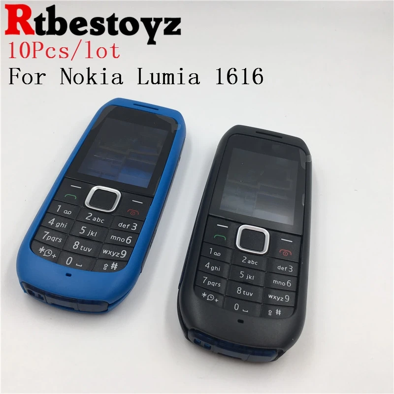 10 шт./лот,, новинка, для Nokia Lumia 1616, Крышка корпуса, дверная рама+ задняя крышка батареи+ клавиатура+ логотип