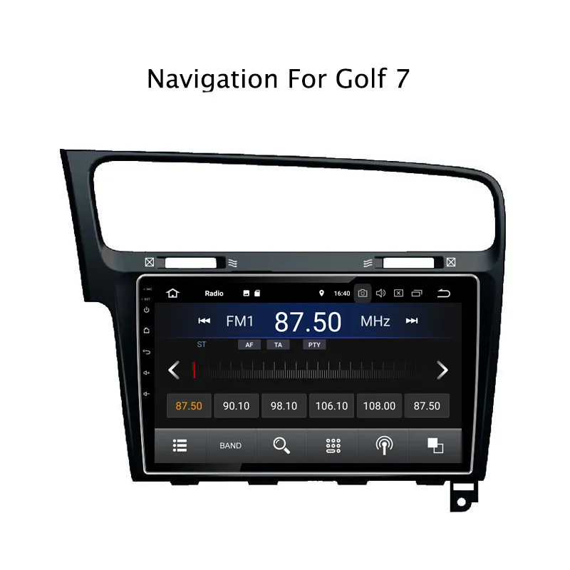 Discount 10.1Inch PX30 Android 9.0 Car DVD Multimedia Player For VW Golf 7 2014-2018 GPS Navigation Radio Stereo Audio 1