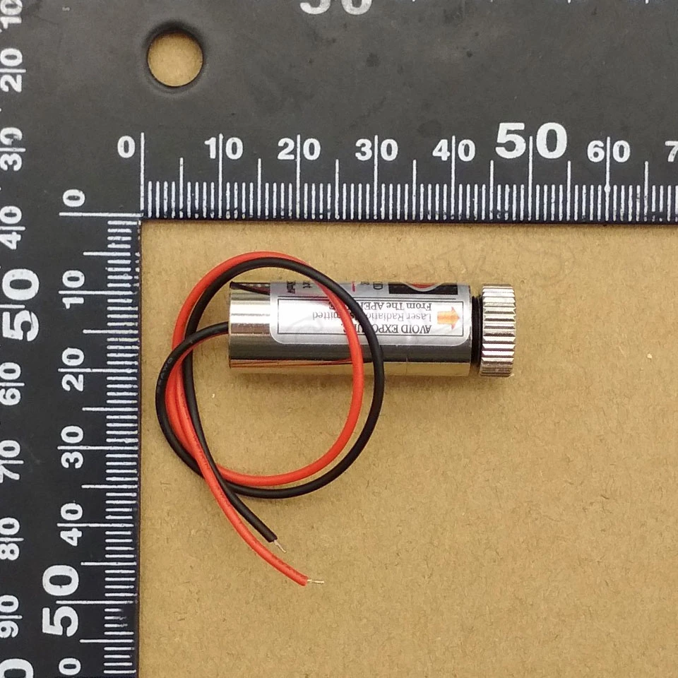 650nm красный точечный лазерный диод модуль 5 мВт фокусировка Регулируемый лазерный металлический стеклянный объектив головка промышленный диаметр 12 мм 5 В DIY