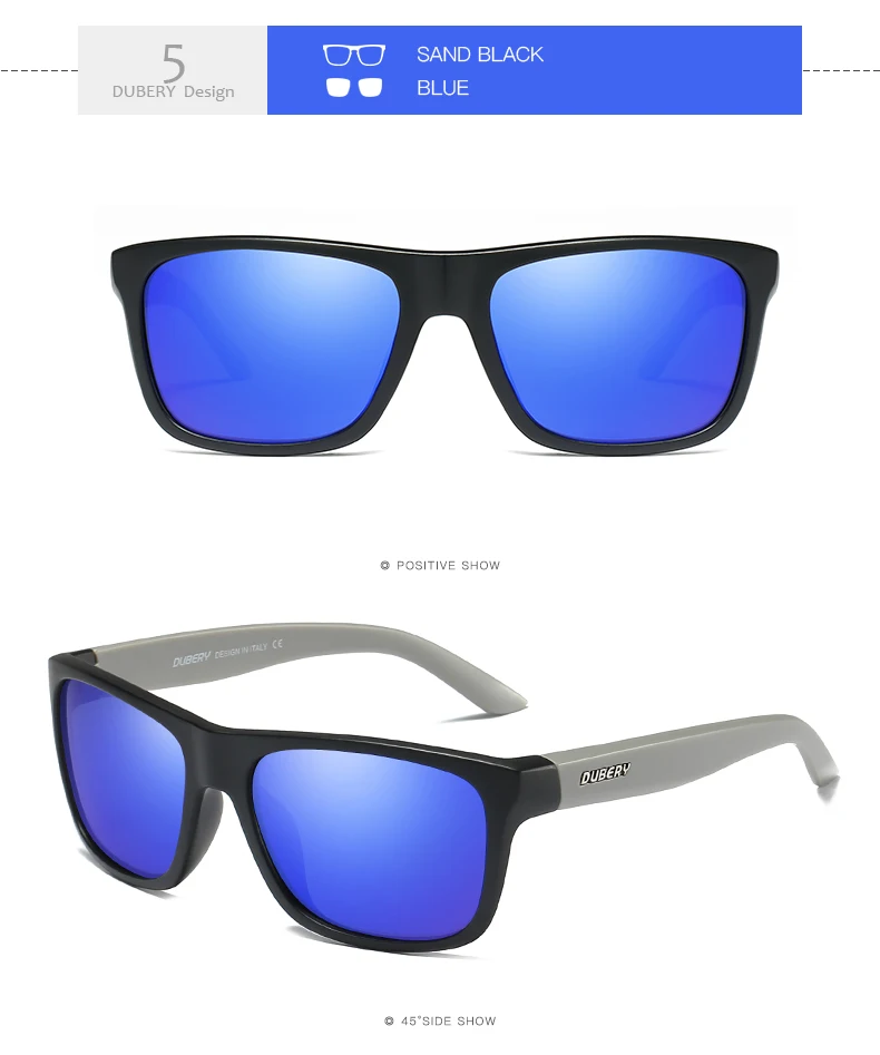 DUBERY поляризационные солнцезащитные очки, мужские очки для вождения, мужские ретро солнцезащитные очки, зеркальные очки, фирменный дизайн, очки на молнии, UV400