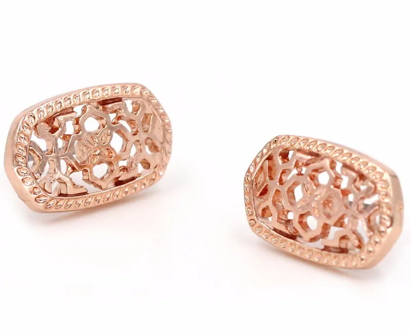 Rose earring Модное колье ожерелье для женщин КОГОТЬ МИЛЫЙ кварце Овальный Кулон Druzy ожерелье ювелирные изделия для женщин - Окраска металла: Rose earring