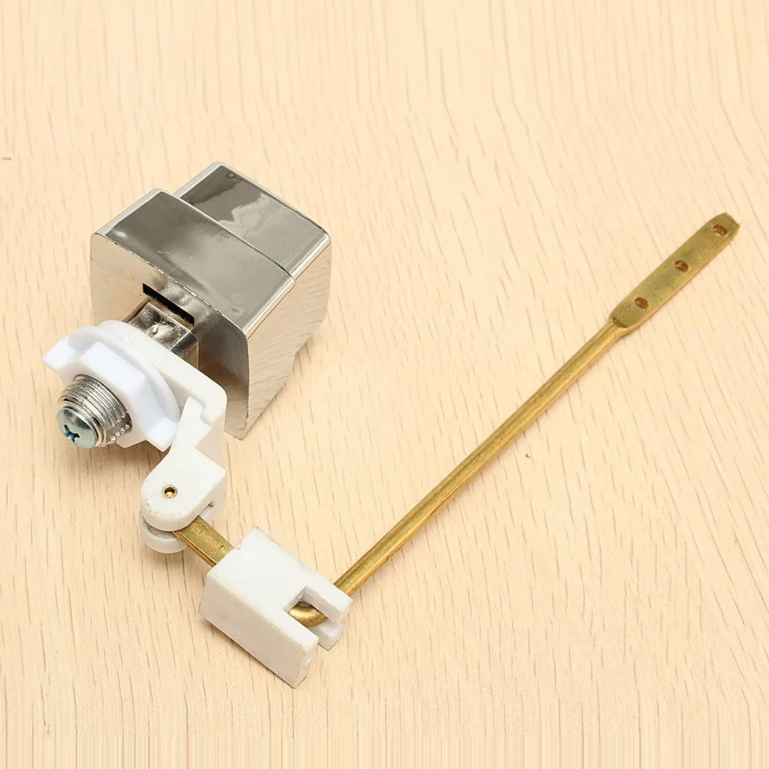 1pc Side Mount Master Plumber Toilet Tank Lever Flush Handle Brass Arm Push Button