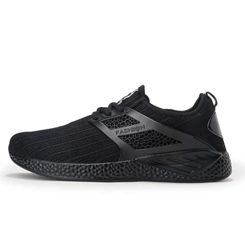 

2018 Hot Spring and Summer Sport Shoes For Men Lightweight Mesh Running Sneakers Luxury Black Grey Walking Jogging Sneakers