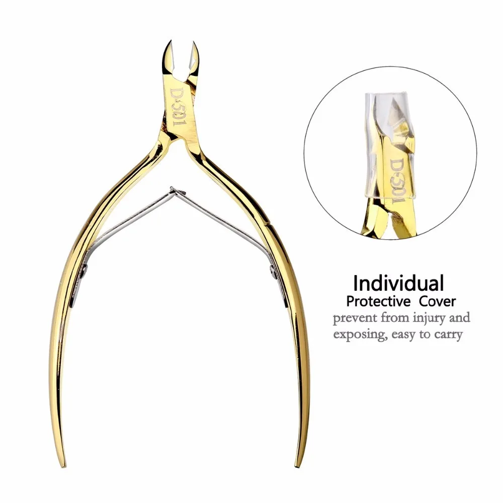 Mandíbula de Aço Unha para Remover a Pele Morta em Dedo e Dedo do pé Lote Inoxidável Unha Cutícula Nipper Dupla Mola 1 4-melhor Ferramenta F0322x 10 Pçs - 14 Unha Cutícula Nipper Dupla Mola 1 4-Melhor