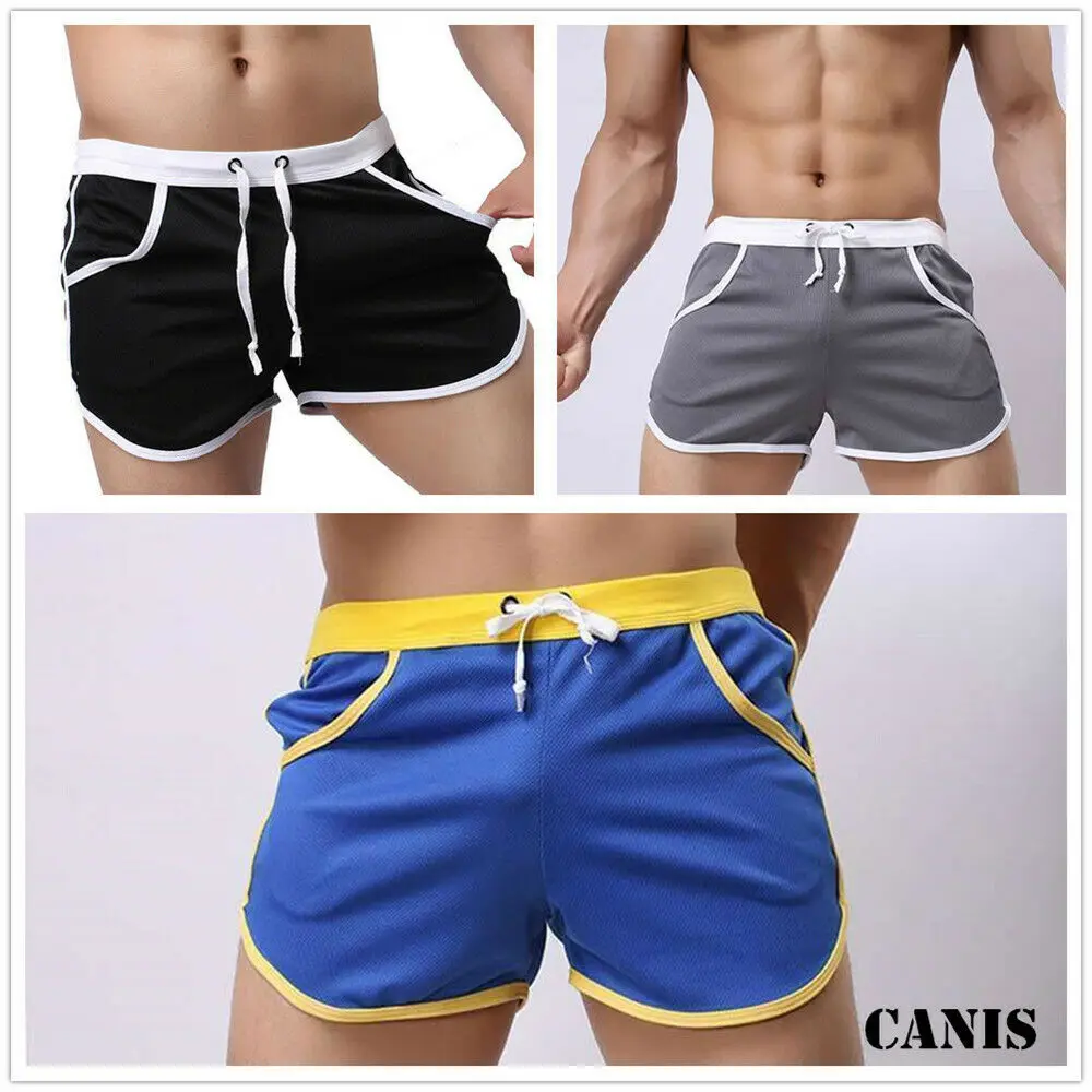 80% OFF Hot Men Board Shorts Summer Beach Casual Loose Elastic Waist Sexy Comfort Athletic Gym Sports Training Swimwear Short Pants