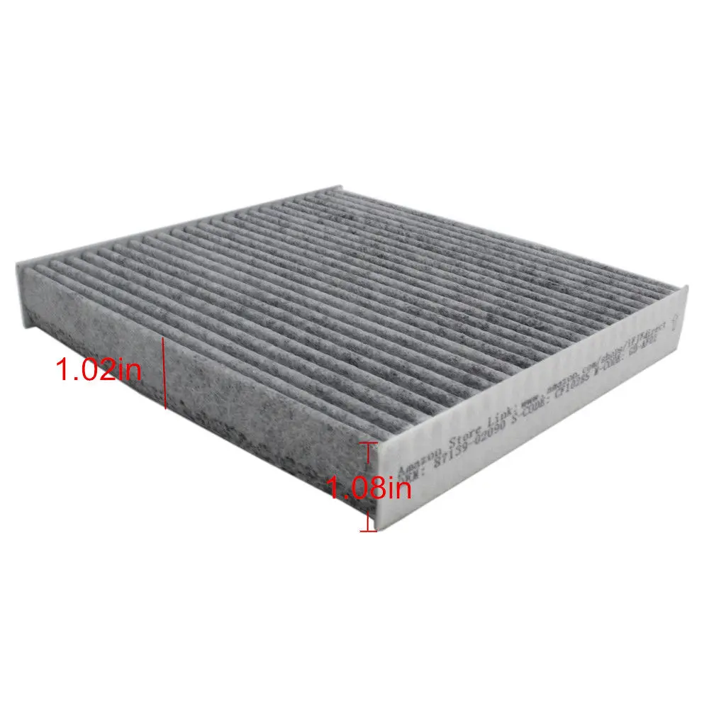 Filtro de ar Premium contra os Vírus da Poeira das Bactérias 87139-02090 da Cabine para Toyota Gás do Pólen Ativado Lexus Scion Subaru Cf10285 - 10 High Quality Automóveis e motos