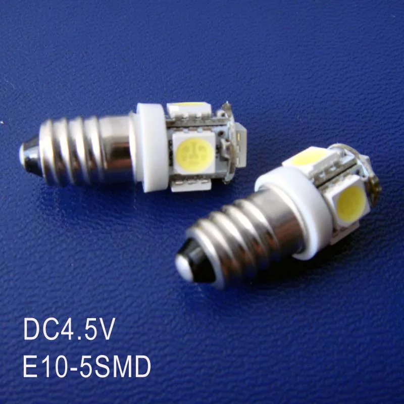 Высокое качество DC4.5V 1 Вт E10 Led Индикаторы приборной панели, e10 светодиодный свет инструмента E10 пилот лампочки 5 В Бесплатная доставка 100