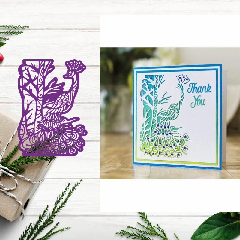 

Proud Peacock Metal Cutting Dies DIY Craft Scrapbooking Template Paper Card Album Making Embossing Stencil Craft New Dies 2019